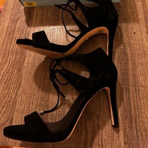 Antonio Melani Black Suede Heels size 9